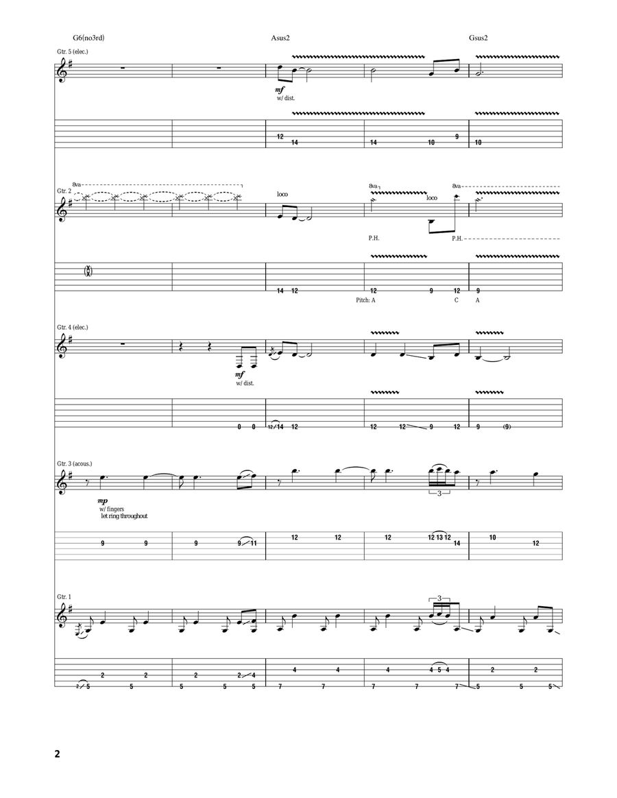 Barbarossa Barbarossa Acoustic Guitar scores gallery preview page 2