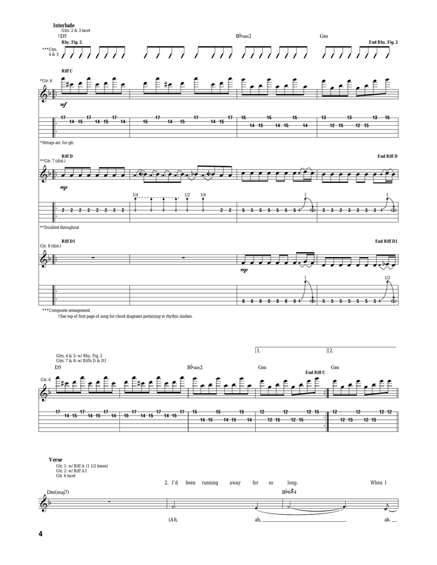 King Me King Me Acoustic Guitar scores gallery preview page 4