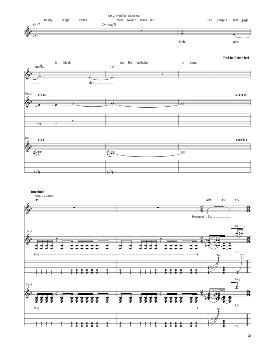 King Me King Me Acoustic Guitar scores gallery preview page 5