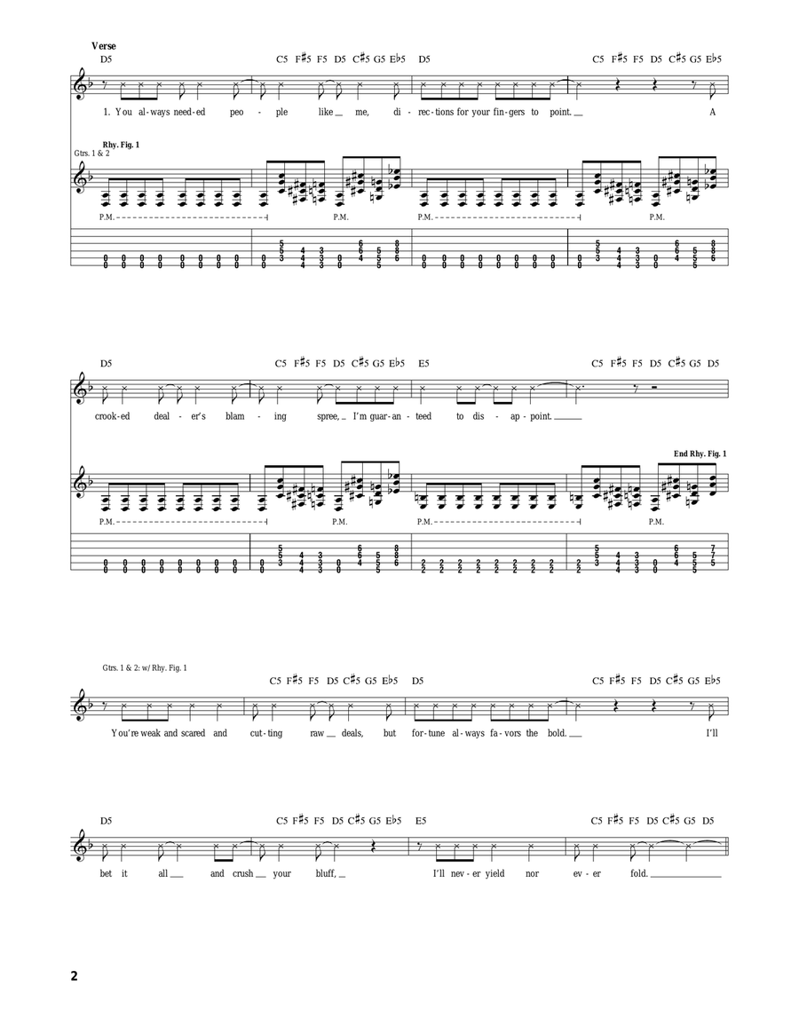 The Undertow The Undertow Acoustic Guitar scores gallery preview page 2