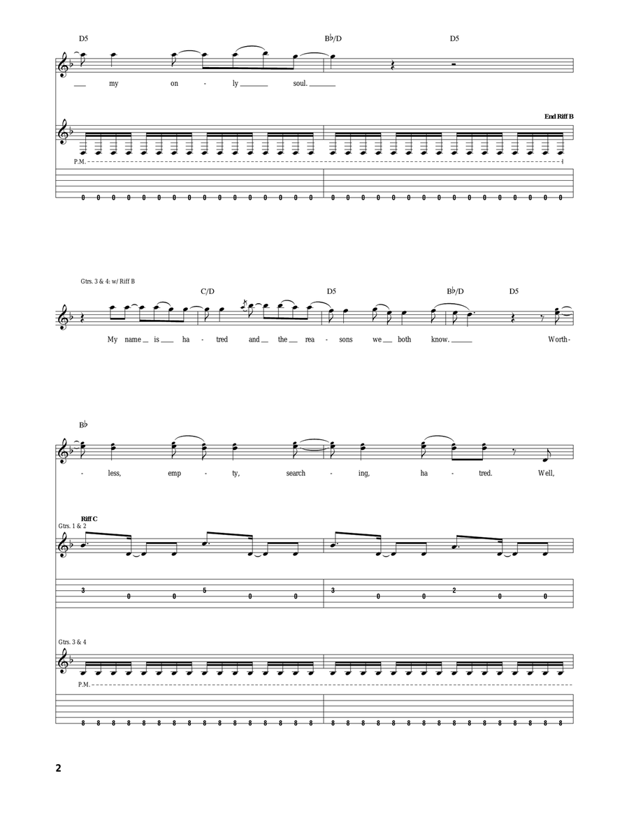 My Name (Wearing Me Out) Acoustic Guitar scores gallery preview page 2