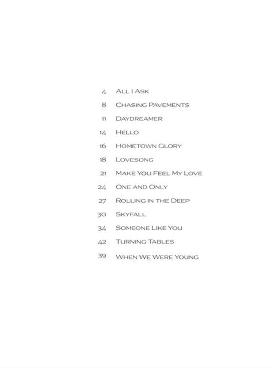 Adele for Piano Solo - 2nd Edition scores gallery preview page 2