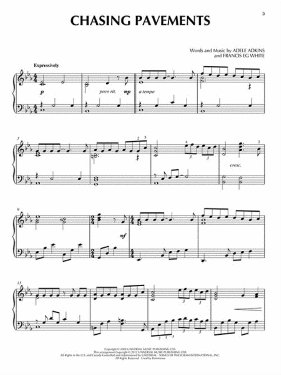 Adele for Piano Solo - 2nd Edition scores gallery preview page 4