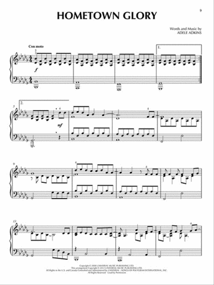 Adele for Piano Solo - 2nd Edition scores gallery preview page 5