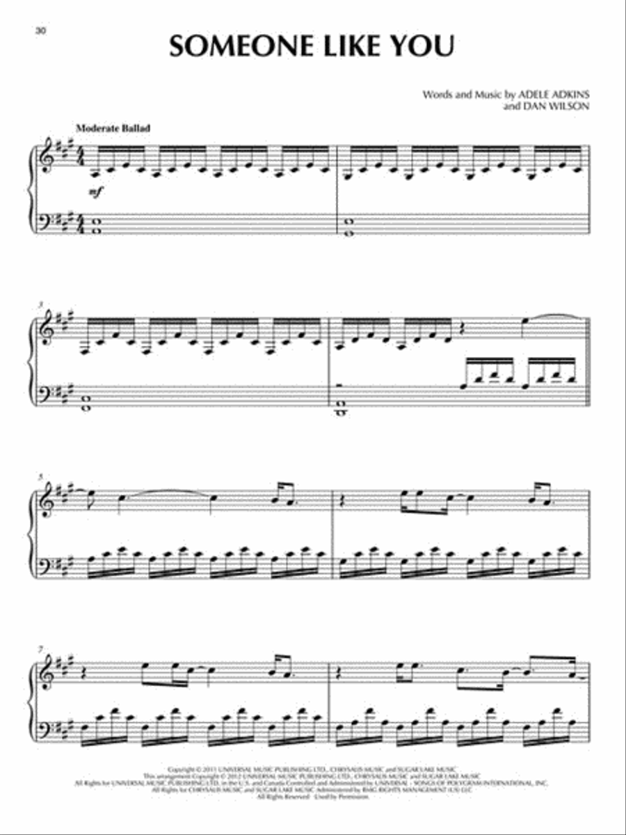 Adele for Piano Solo - 2nd Edition scores gallery preview page 7
