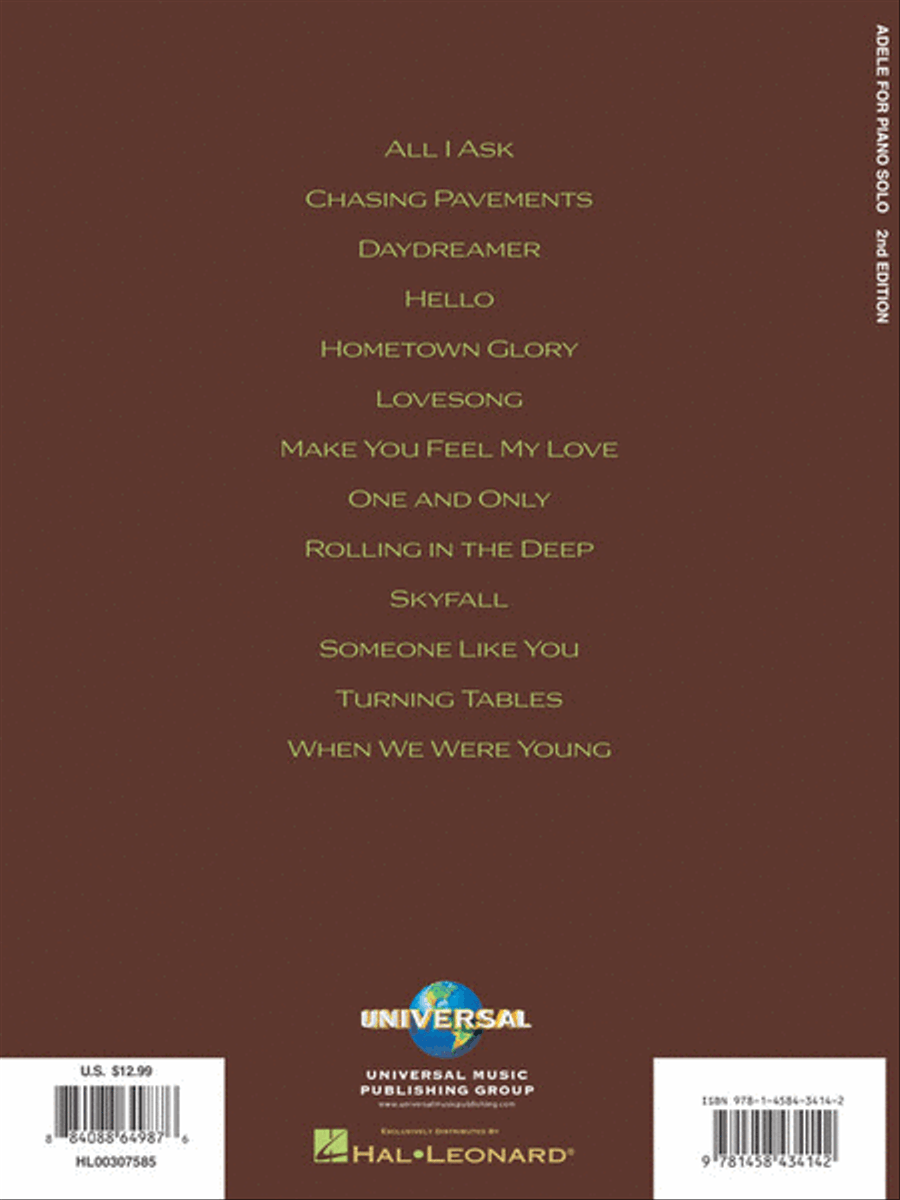 Adele for Piano Solo - 2nd Edition scores gallery preview page 8