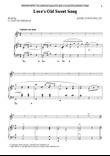 Love's Old Sweet Song