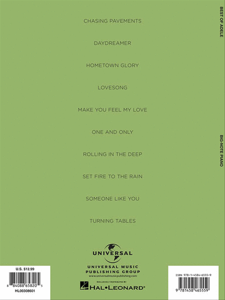 Best of Adele Easy Piano scores gallery preview page 2