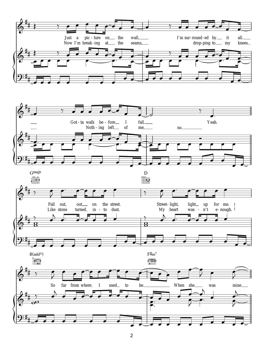When She Was Mine When She Was Mine Acoustic Guitar scores gallery preview page 2