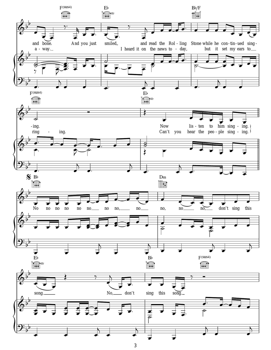P.F. Sloan P.F. Sloan Acoustic Guitar scores gallery preview page 3