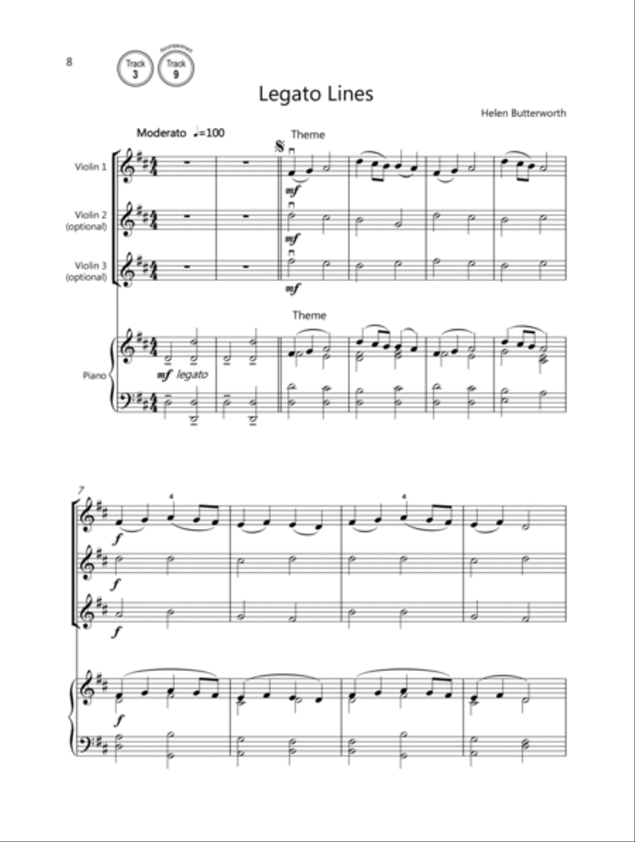 Gems for Violin Ensembles, Book 2 Violin scores gallery preview page 4