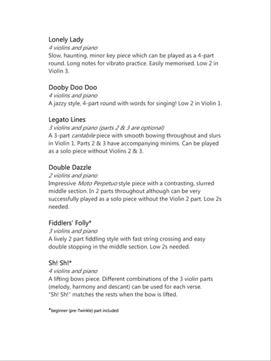 Gems for Violin Ensembles, Book 2 Violin scores gallery preview page 6
