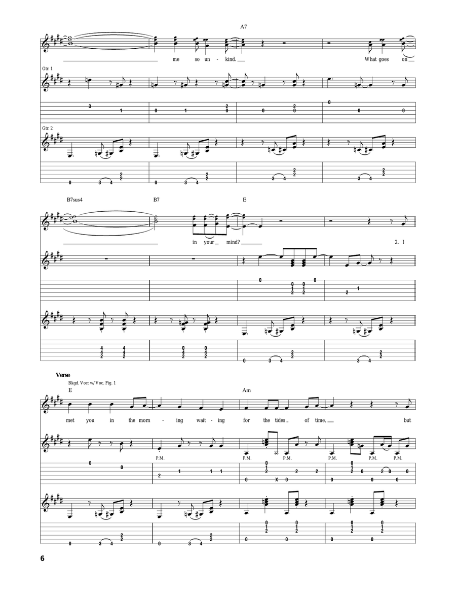 What Goes On What Goes On Acoustic Guitar scores gallery preview page 6