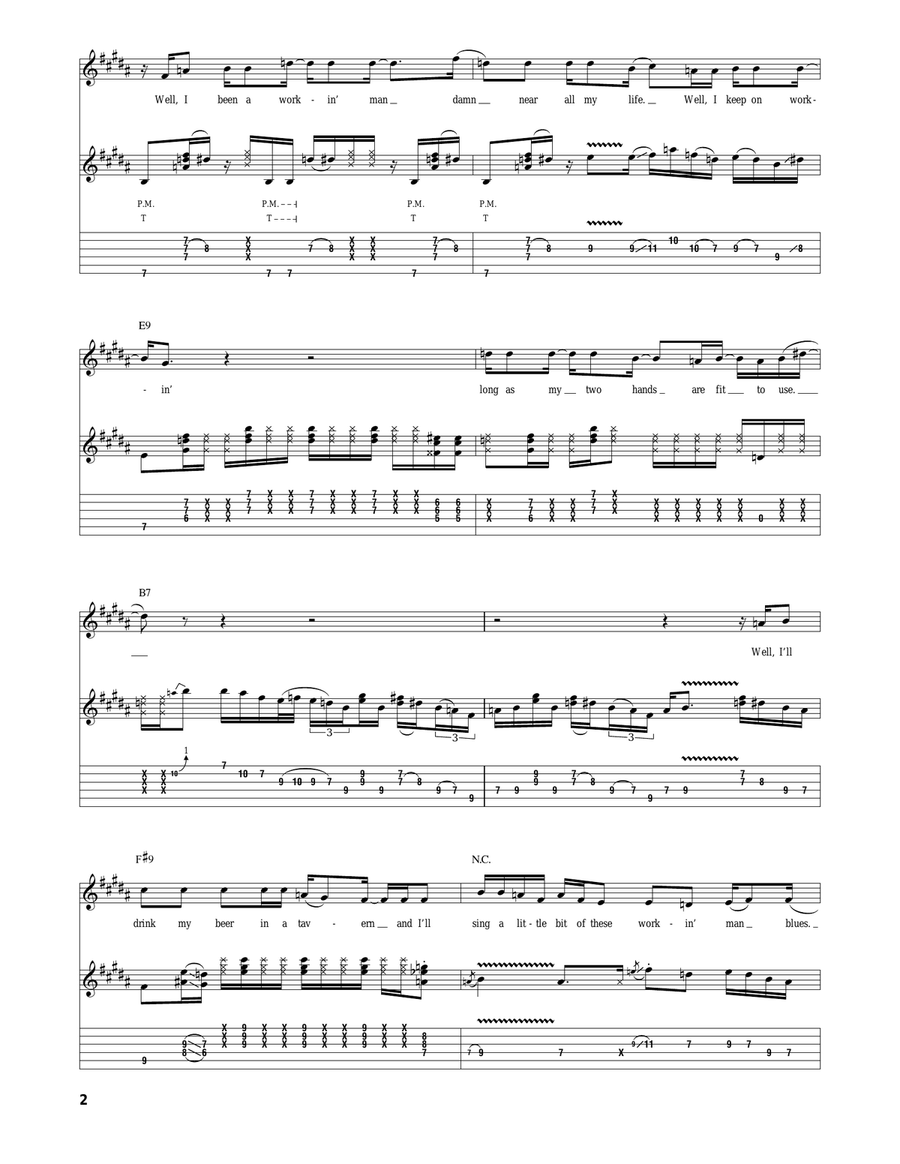 Workin' Man Blues Workin' Man Blues Acoustic Guitar scores gallery preview page 2