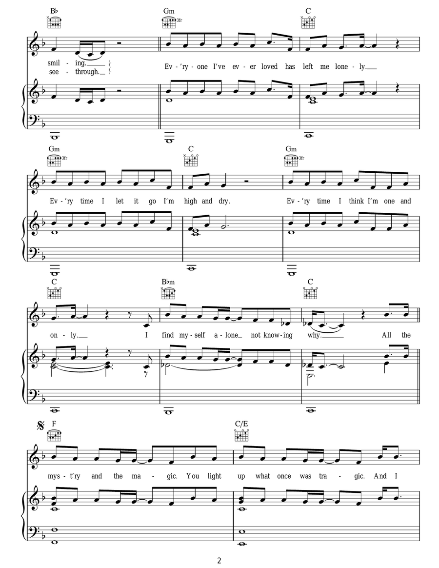 When You're Gone When You're Gone Acoustic Guitar scores gallery preview page 2