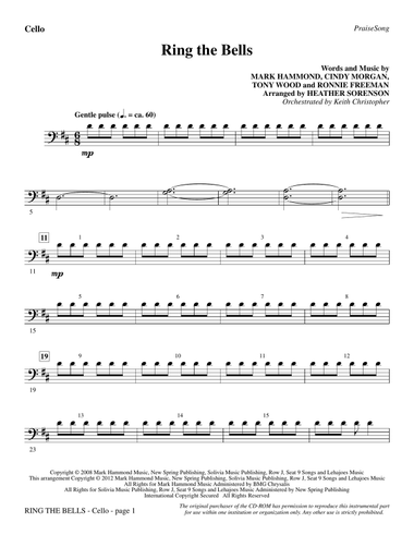 Ring The Bells - Cello