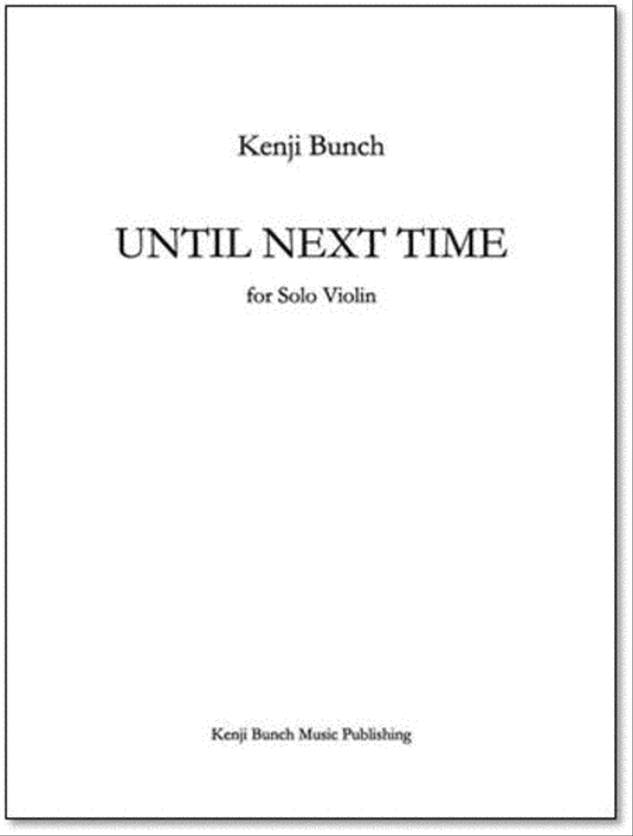Until Next Time Violin Solo scores gallery preview page 1
