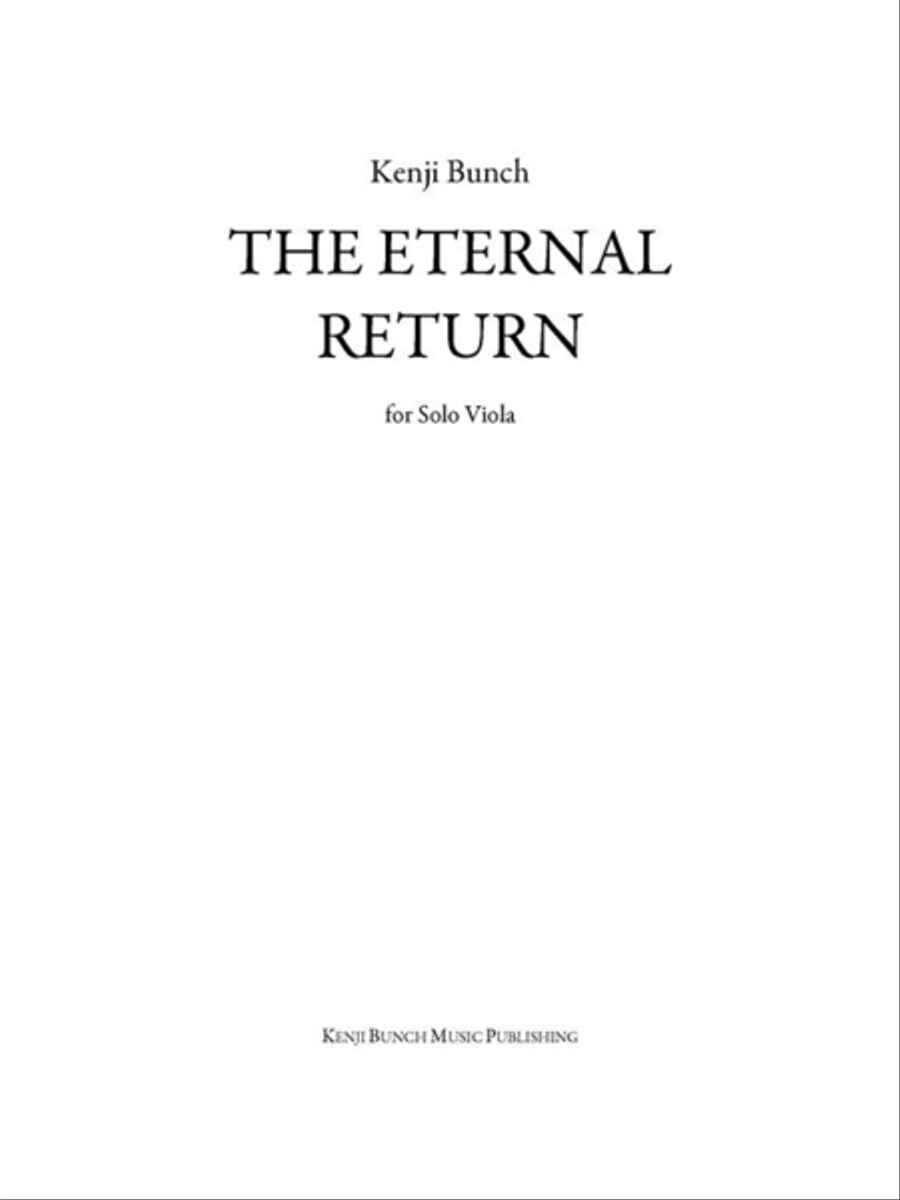 The Eternal Return Viola Solo scores gallery preview page 1