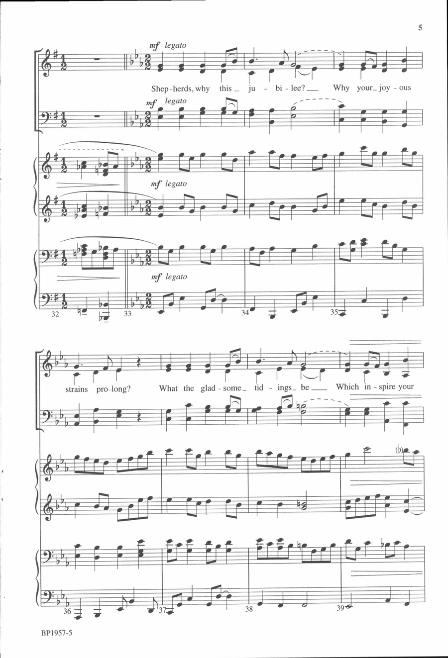 Angels We Have Heard on High - Helvey 4-Part scores gallery preview page 4
