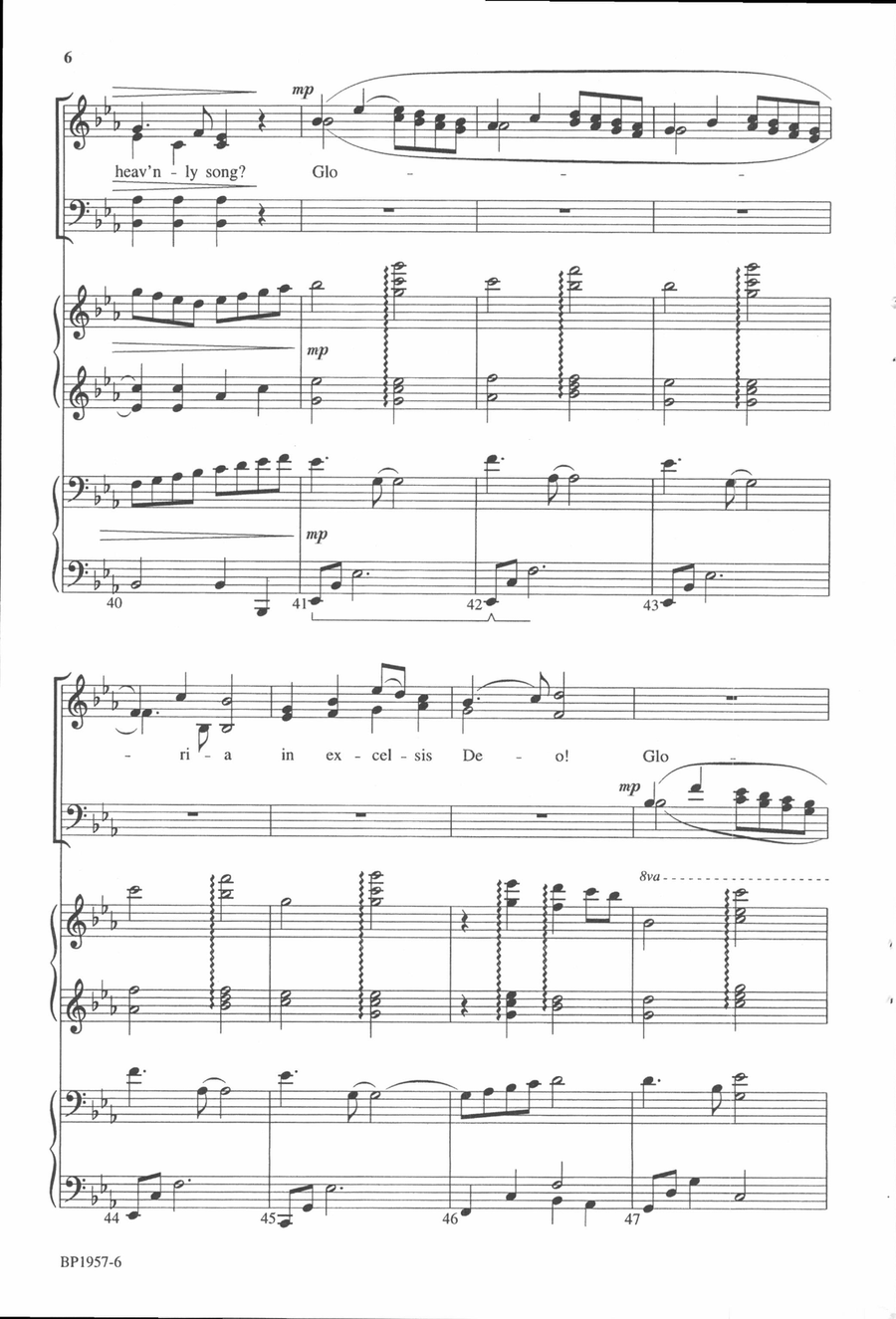 Angels We Have Heard on High - Helvey 4-Part scores gallery preview page 5