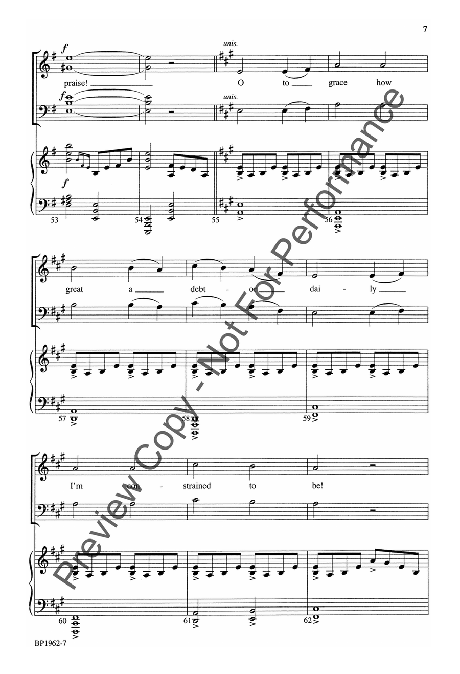 Tune My Heart to Sing God's Praise 4-Part scores gallery preview page 8