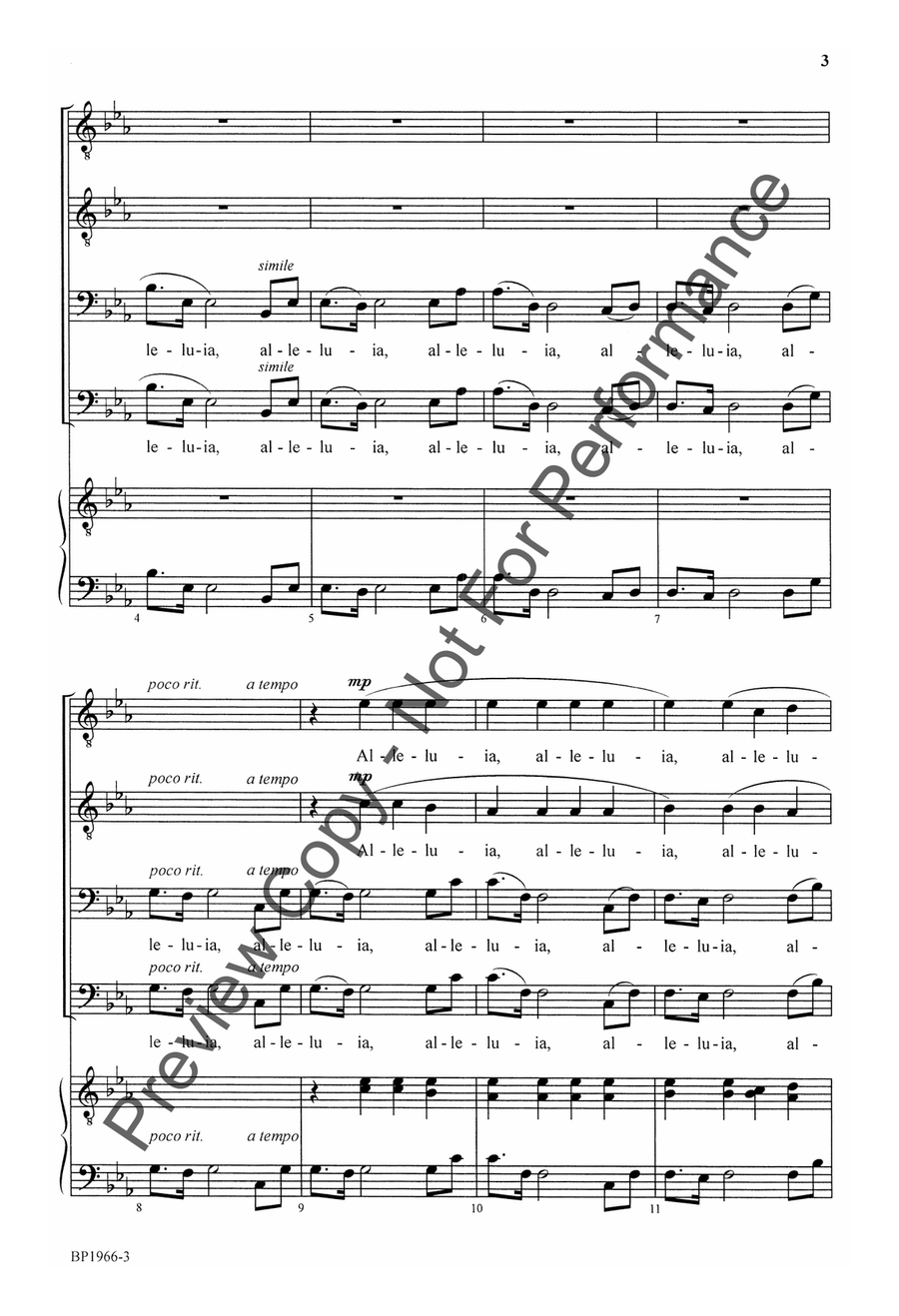 Ukrainian Alleluia - TTBB TTBB scores gallery preview page 3
