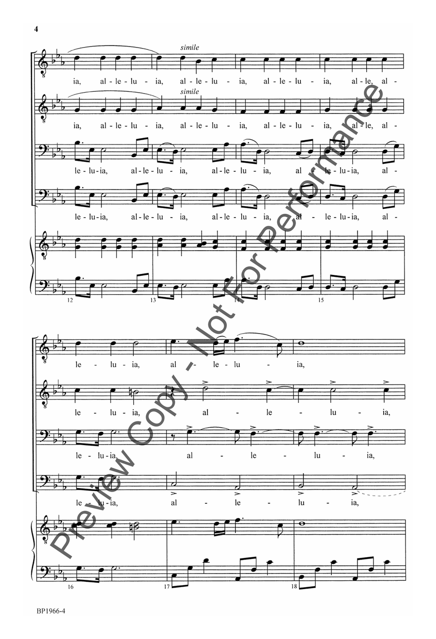 Ukrainian Alleluia - TTBB TTBB scores gallery preview page 4