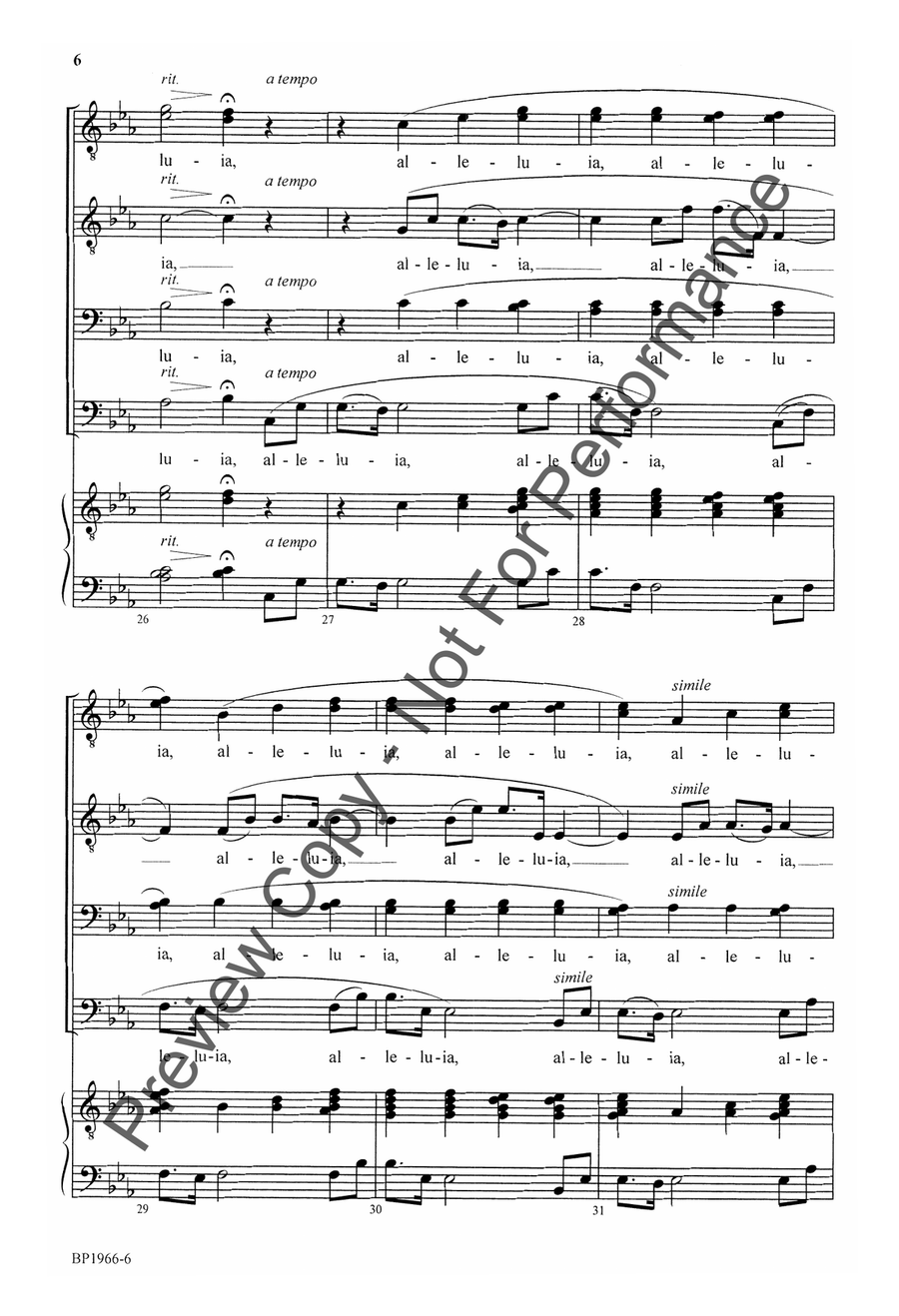 Ukrainian Alleluia - TTBB TTBB scores gallery preview page 6