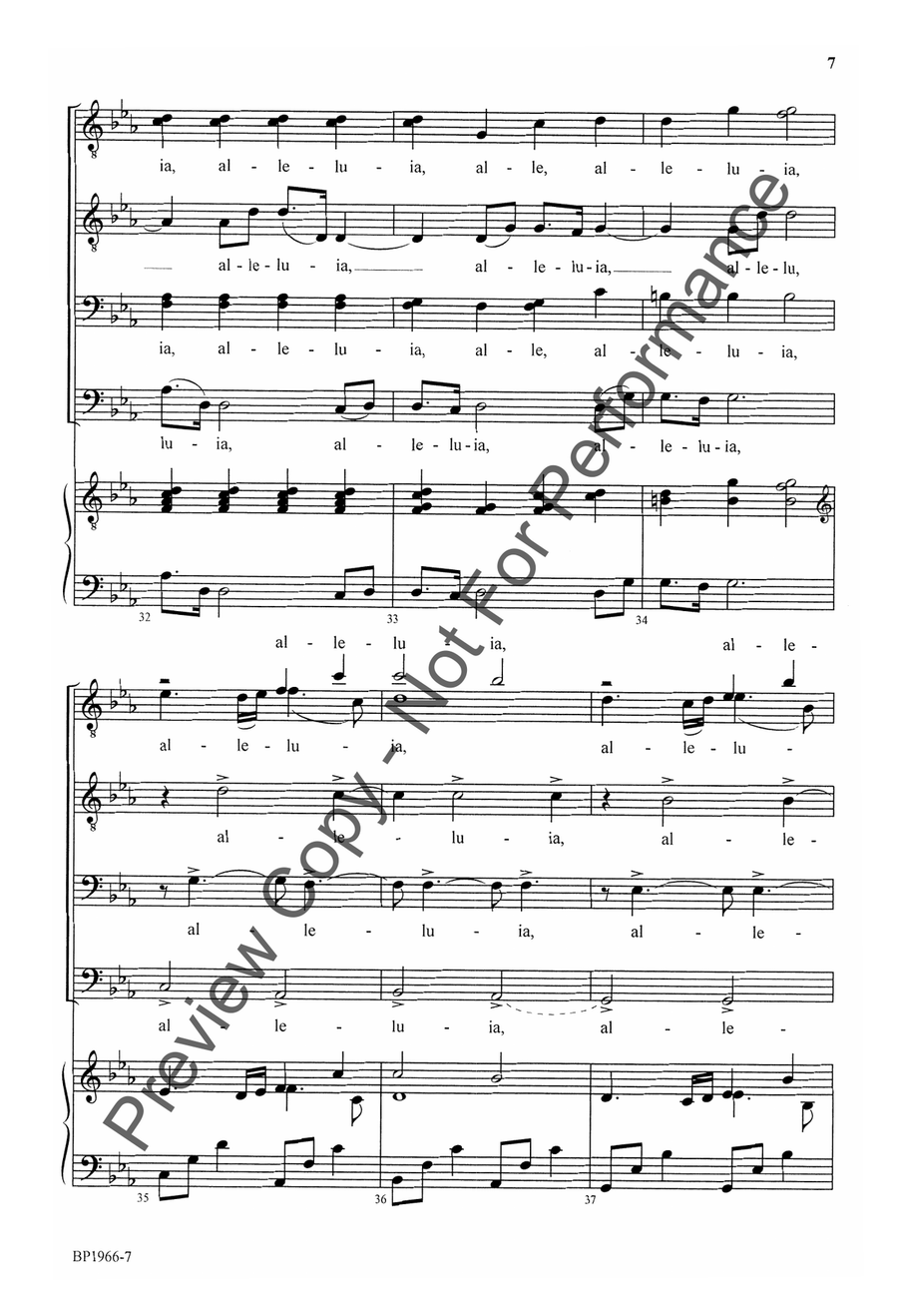 Ukrainian Alleluia - TTBB TTBB scores gallery preview page 7
