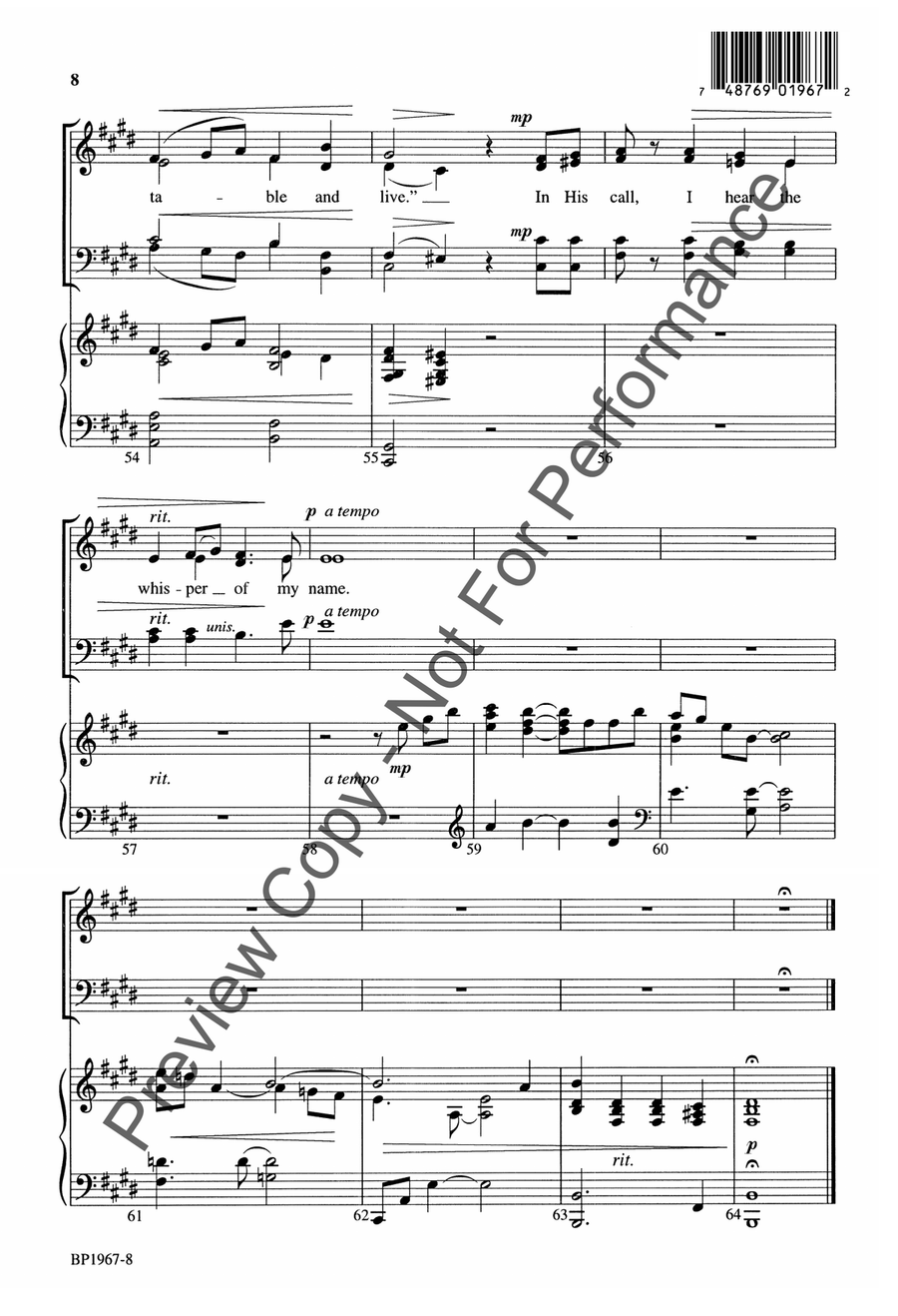 The Whisper The Whisper 4-Part scores gallery preview page 9