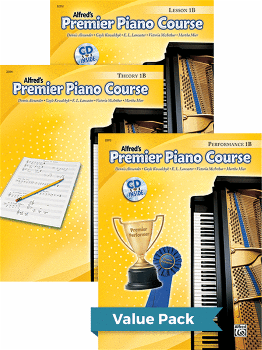 Premier Piano Course, Lesson, Theory & Performance 1B 2012 (Value Pack) Piano Method scores gallery preview page 1