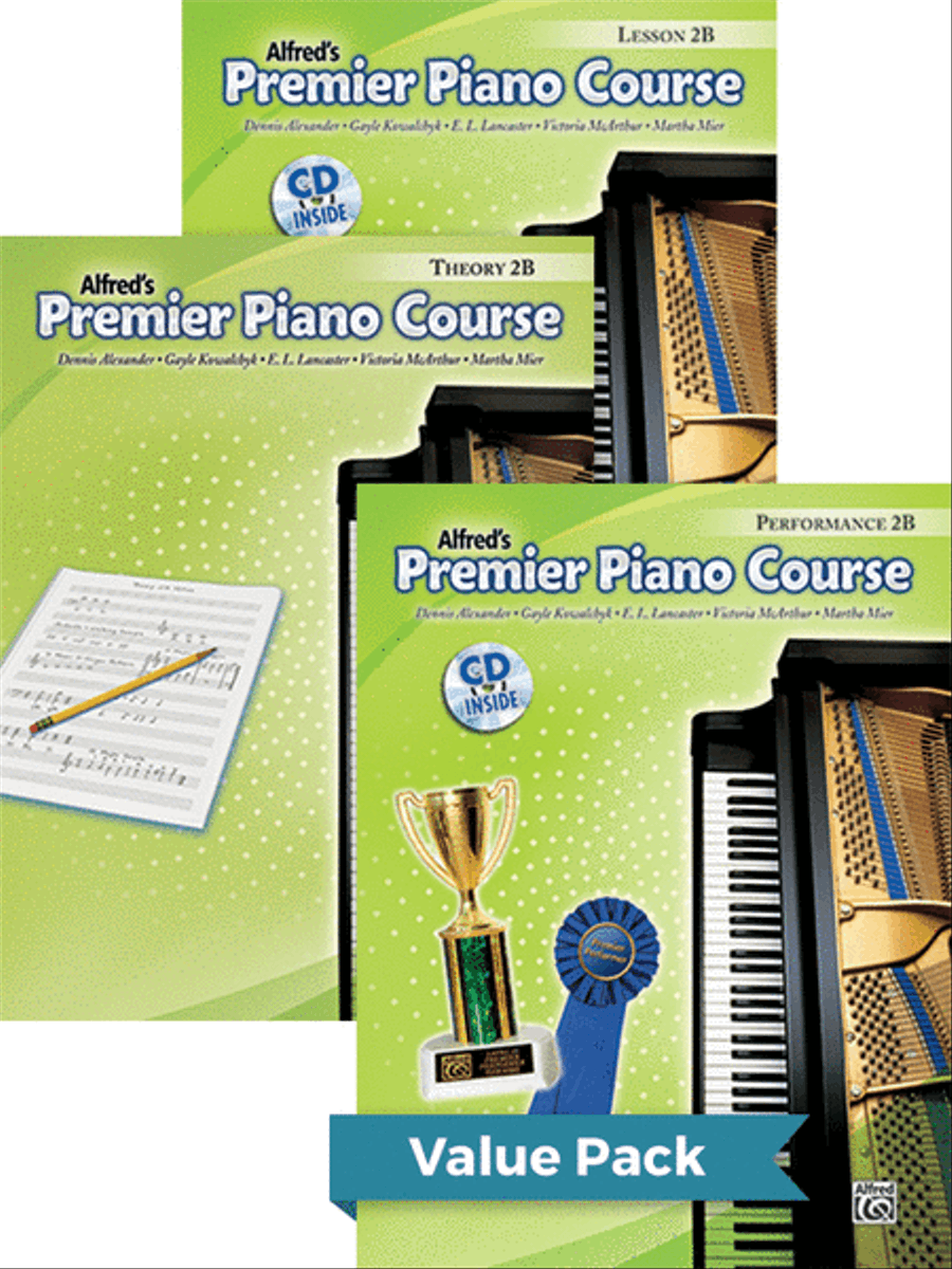 Premier Piano Course, Lesson, Theory & Performance 2B 2012 (Value Pack) Piano Method scores gallery preview page 1