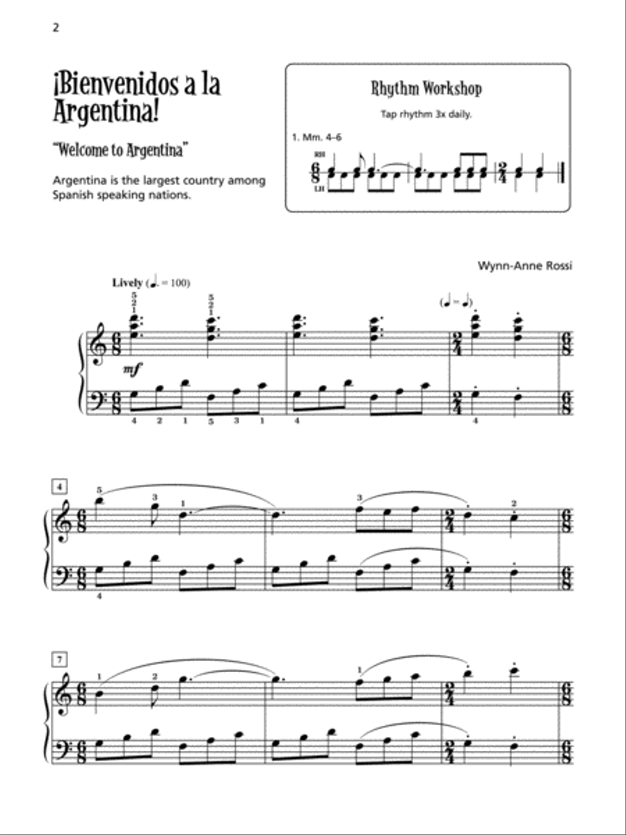 Música Latina Books 1-3 (Value Pack) Piano Method scores gallery preview page 3