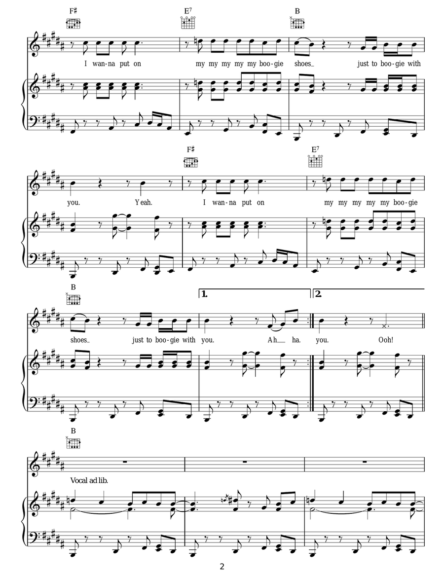 Boogie Shoes Boogie Shoes Acoustic Guitar scores gallery preview page 2