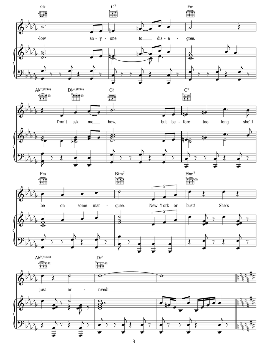 Just Arrived Just Arrived Piano, Vocal, Guitar scores gallery preview page 3