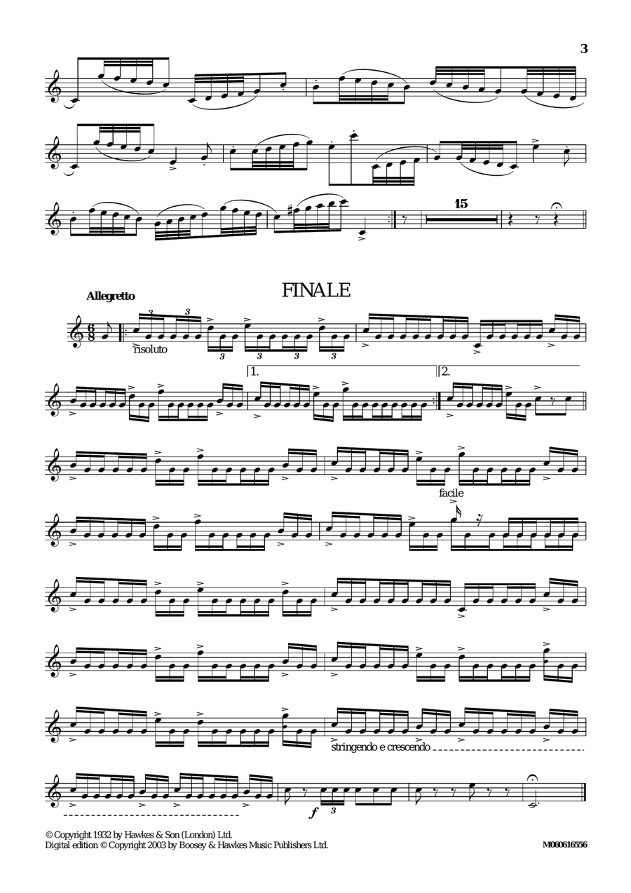 Facilita (Air With Variations) Trumpet Solo scores gallery preview page 3