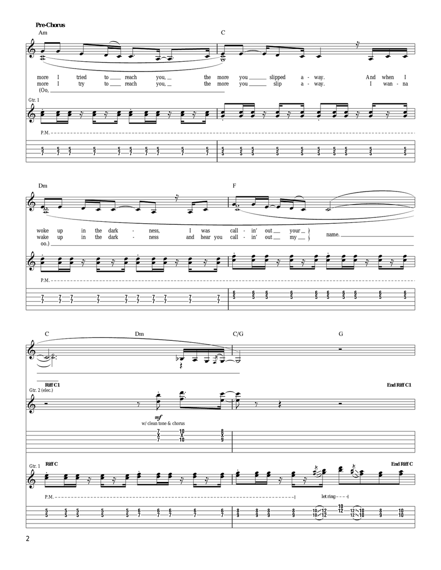 One Belief Away One Belief Away Acoustic Guitar scores gallery preview page 2