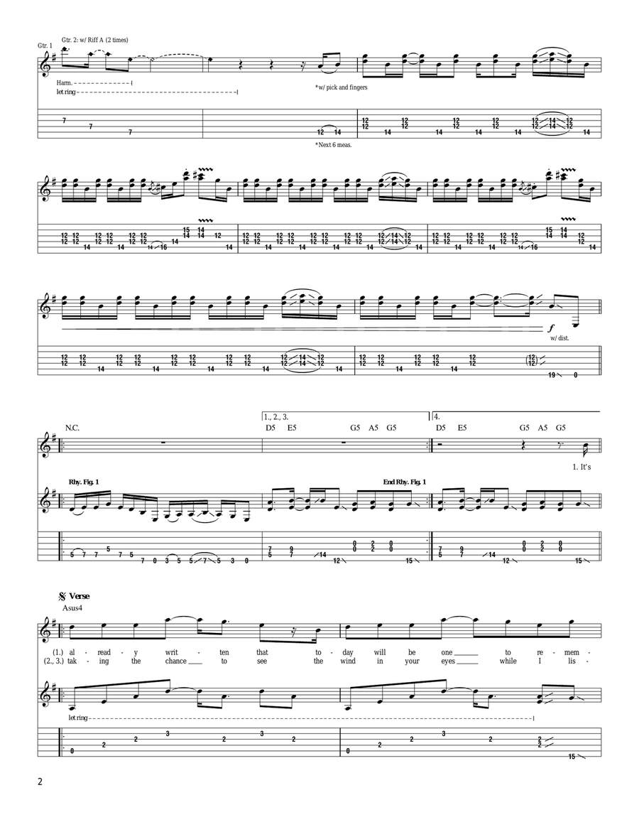 Had To Cry Today Had To Cry Today Acoustic Guitar scores gallery preview page 2