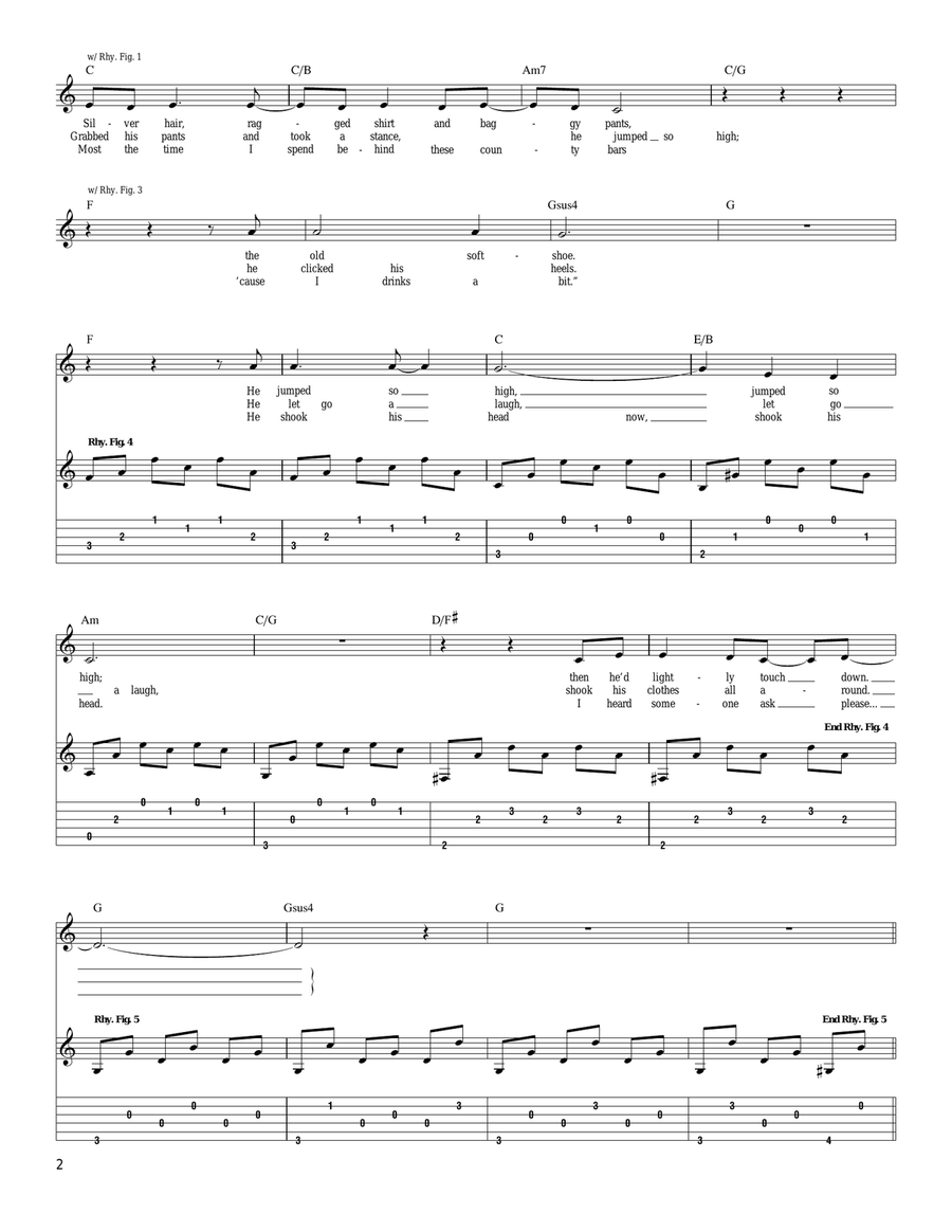 Mr. Bojangles Mr. Bojangles Acoustic Guitar scores gallery preview page 2
