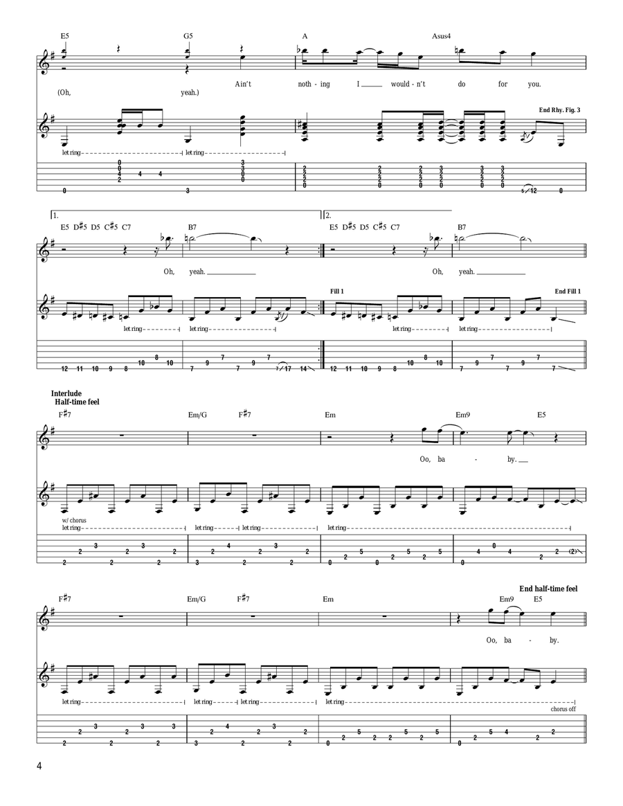 Oh Yeah Oh Yeah Acoustic Guitar scores gallery preview page 4