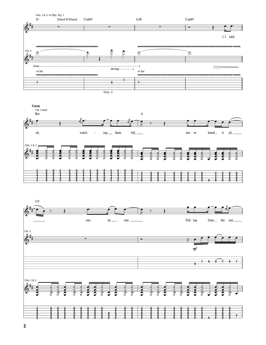 Future In The Past Future In The Past Acoustic Guitar scores gallery preview page 2