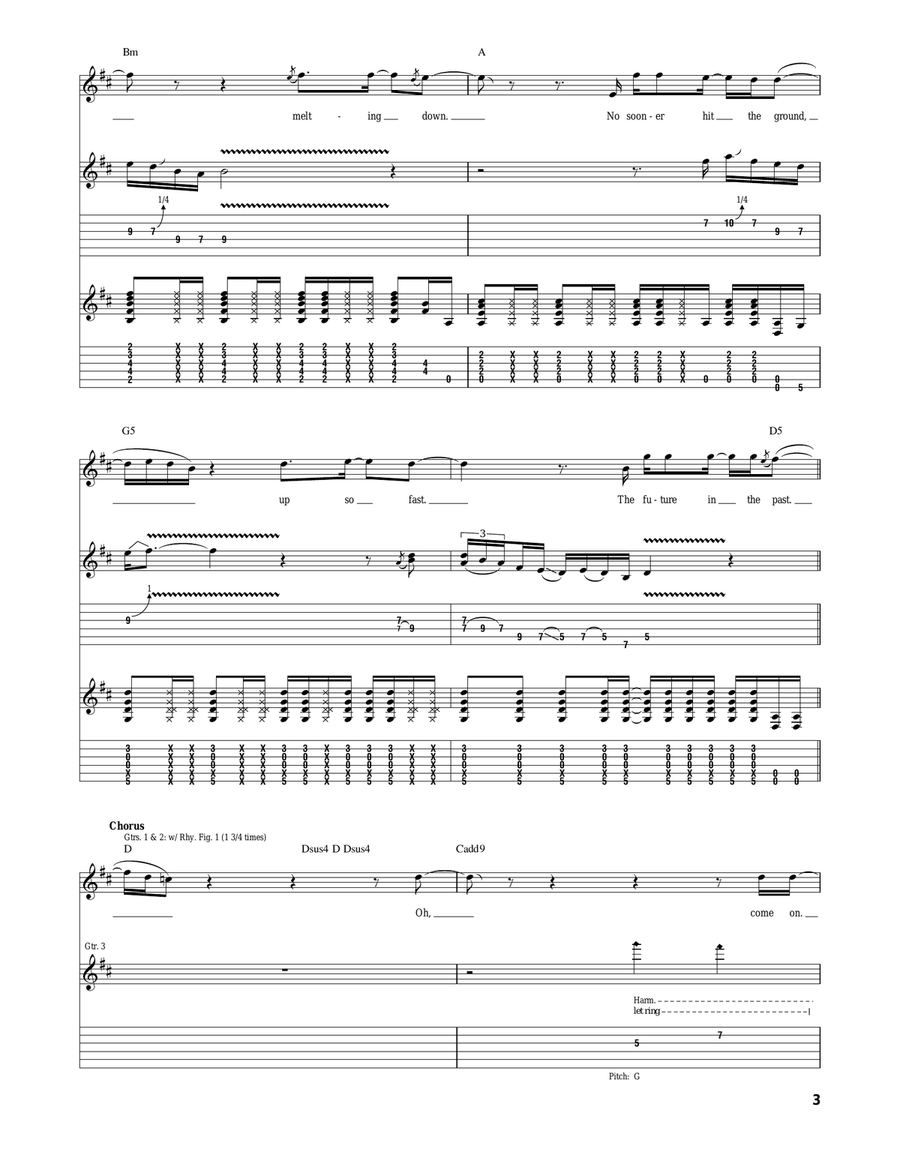 Future In The Past Future In The Past Acoustic Guitar scores gallery preview page 3