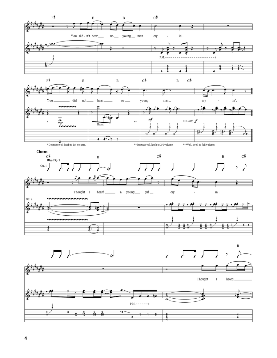 (Walk Me Out In The) Morning Dew Acoustic Guitar scores gallery preview page 4