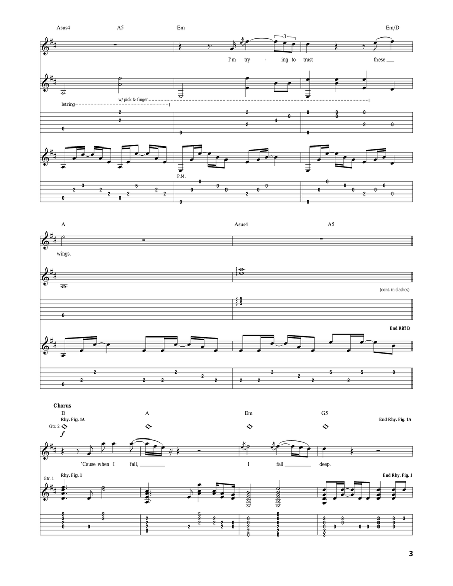 Learning To Fall Learning To Fall Acoustic Guitar scores gallery preview page 3