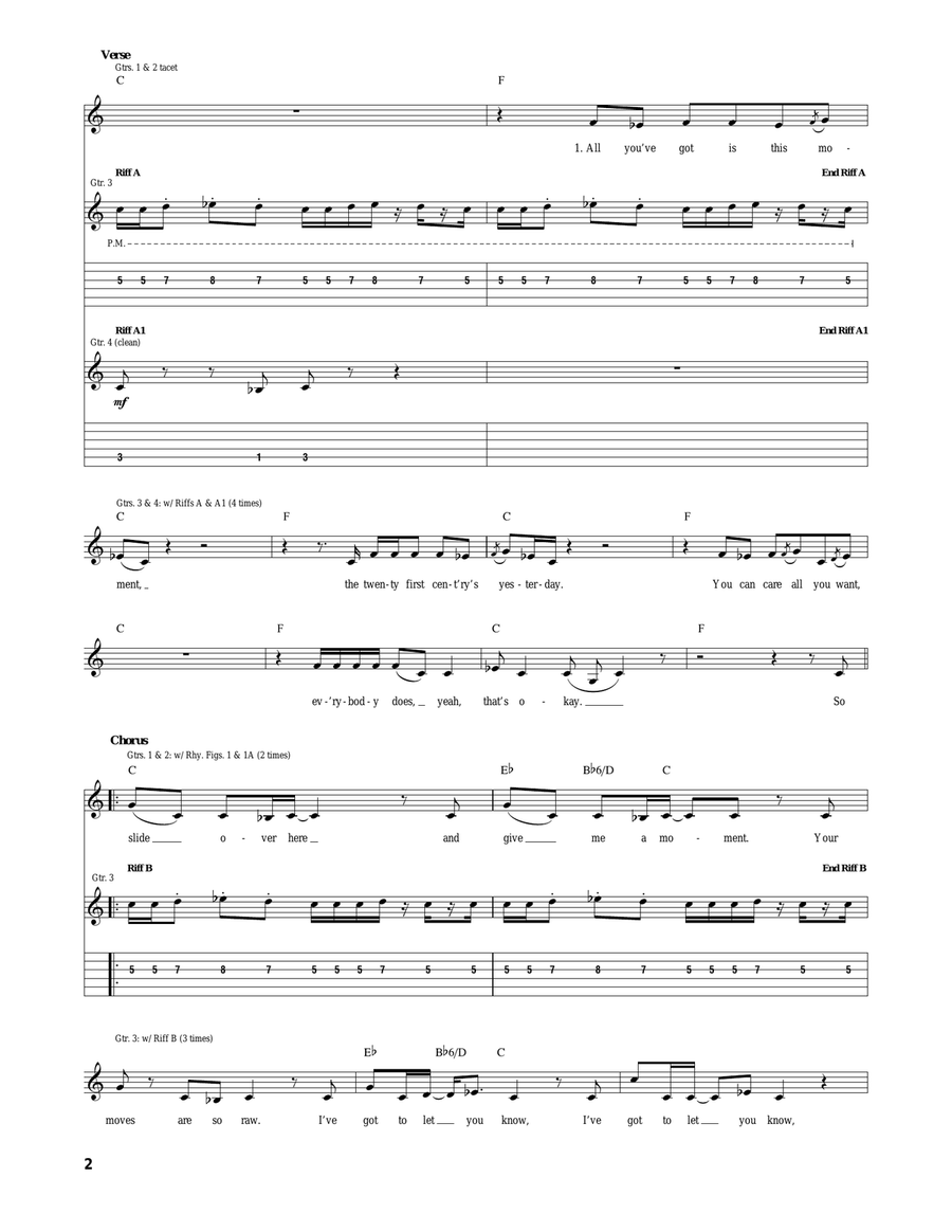 Need You Tonight Need You Tonight Acoustic Guitar scores gallery preview page 2