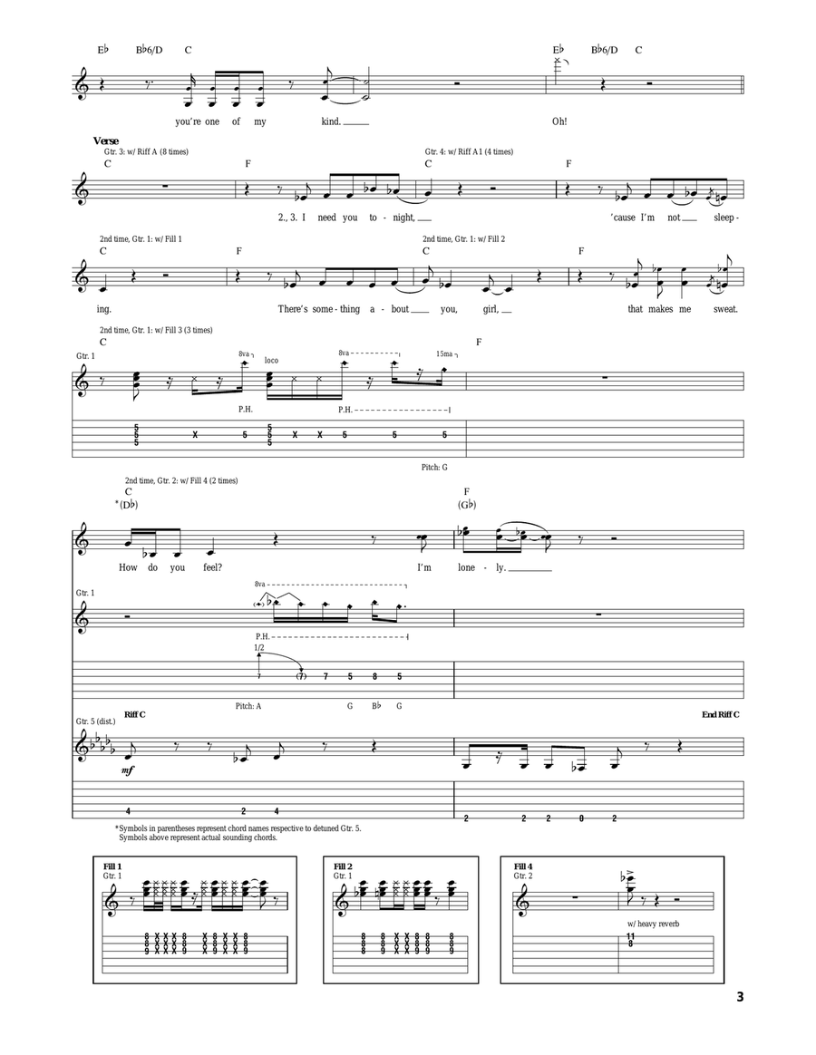 Need You Tonight Need You Tonight Acoustic Guitar scores gallery preview page 3