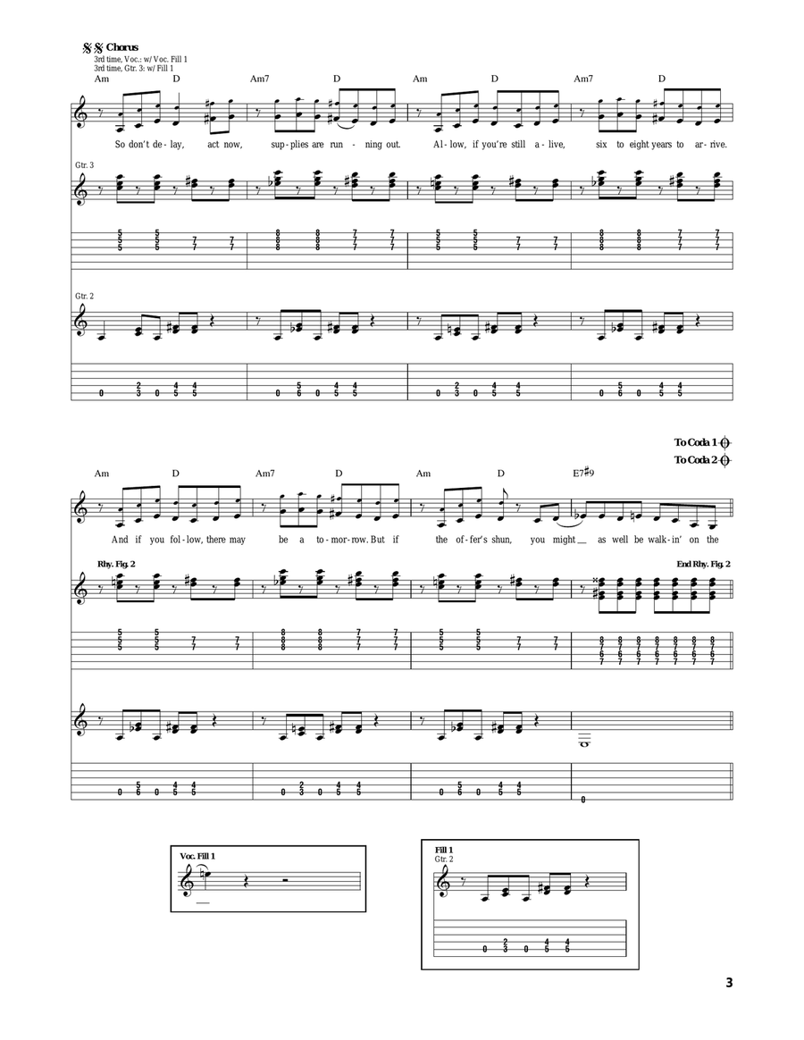 Walkin' On The Sun Walkin' On The Sun Acoustic Guitar scores gallery preview page 3