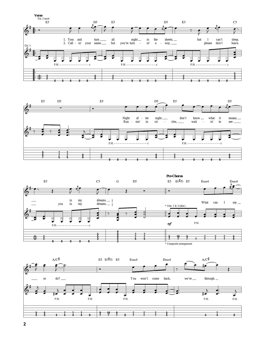 In My Dreams In My Dreams Acoustic Guitar scores gallery preview page 2