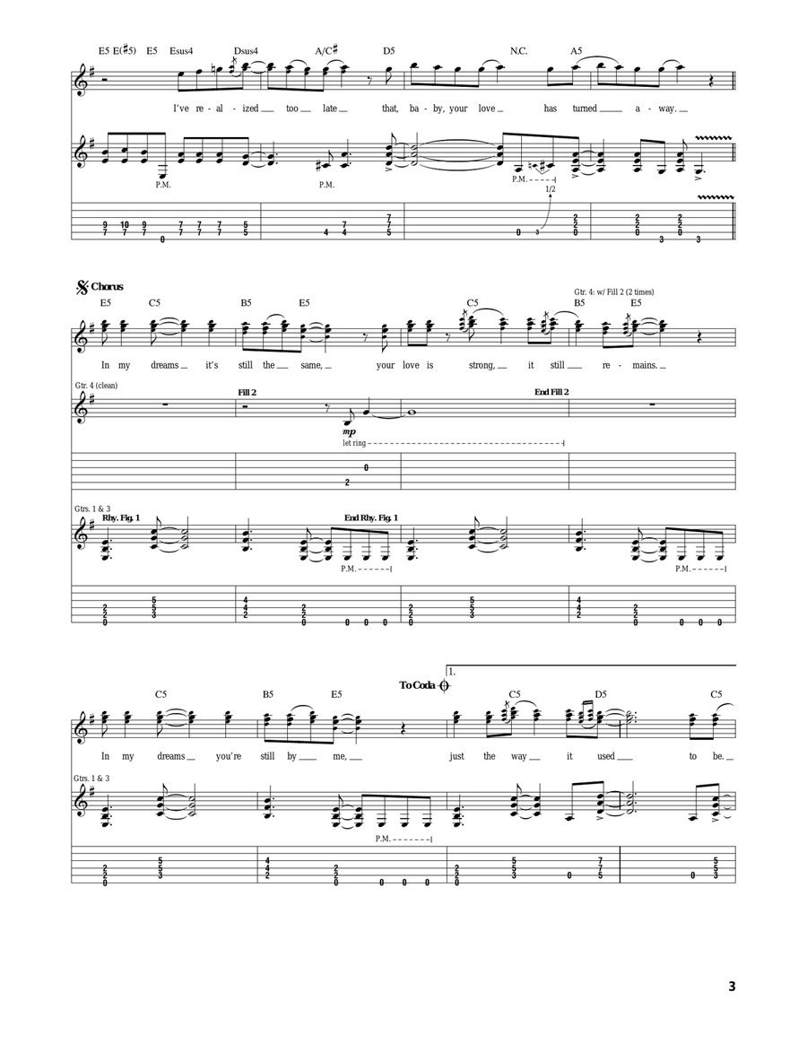 In My Dreams In My Dreams Acoustic Guitar scores gallery preview page 3
