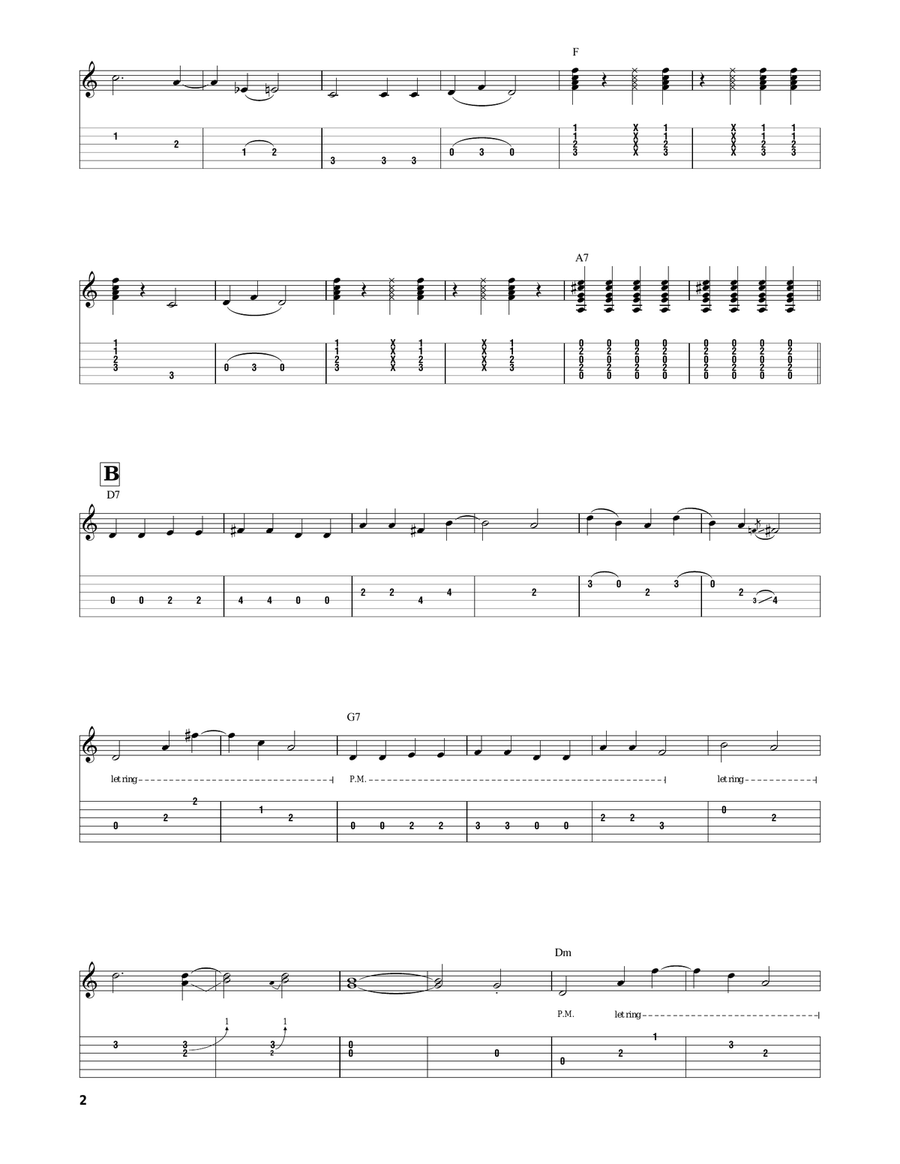 Sweet Georgia Brown Sweet Georgia Brown Guitar Tablature scores gallery preview page 2